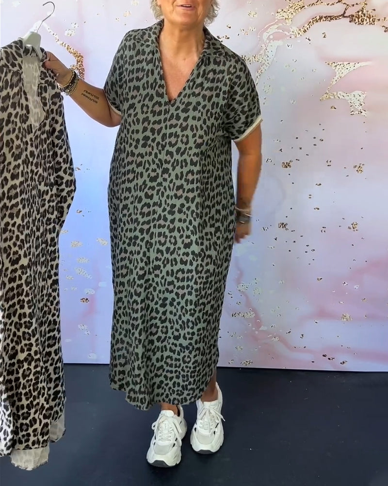 Sonja | Vestido estampado leopardo