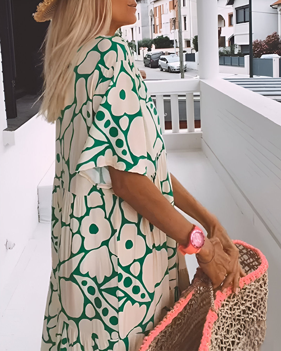 Charlotta - Vestido midi estampado