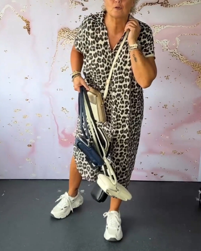 Sonja | Vestido estampado leopardo