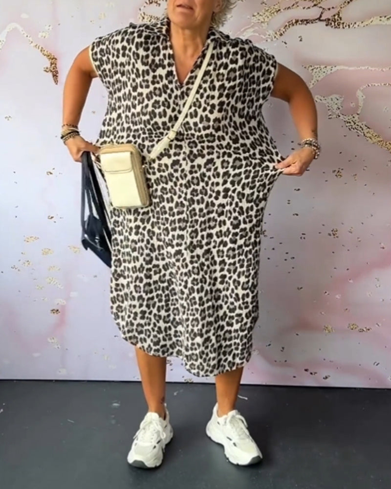 Sonja | Vestido estampado leopardo