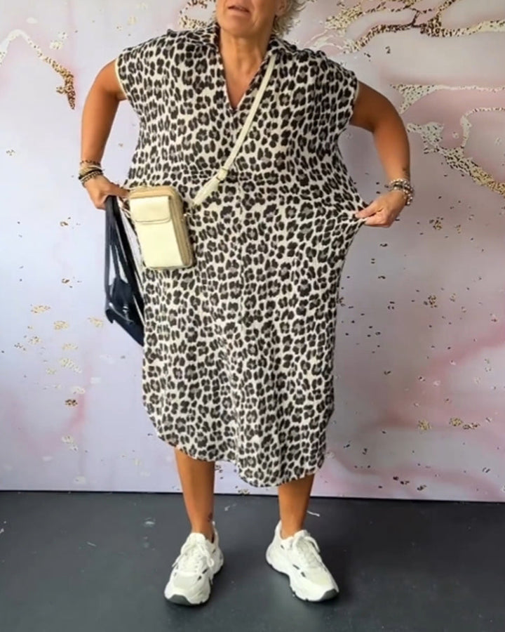 Sonja | Vestido estampado leopardo