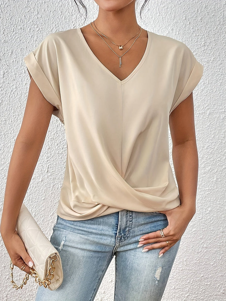 Éloïse | Camiseta informal con cuello en forma de corazón