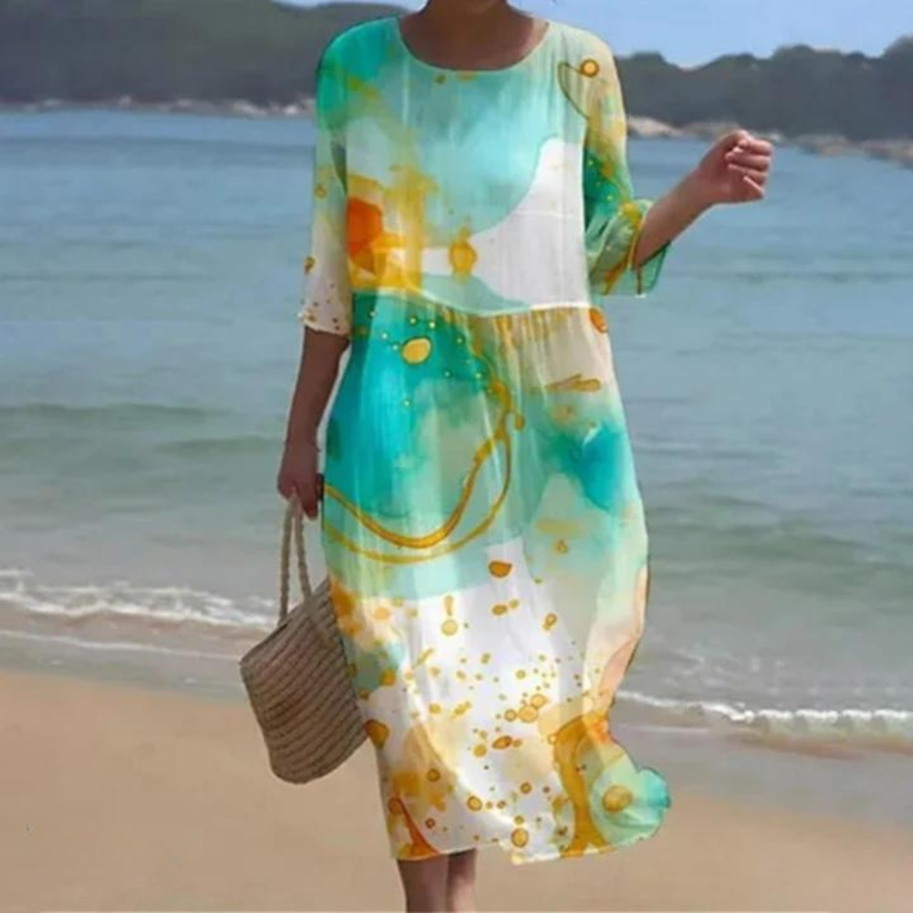 Nataly | Vestido elegante que cubre el vientre