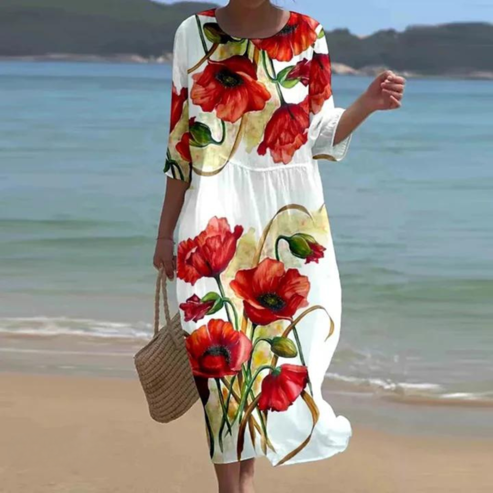 Nataly | Vestido elegante que cubre el vientre