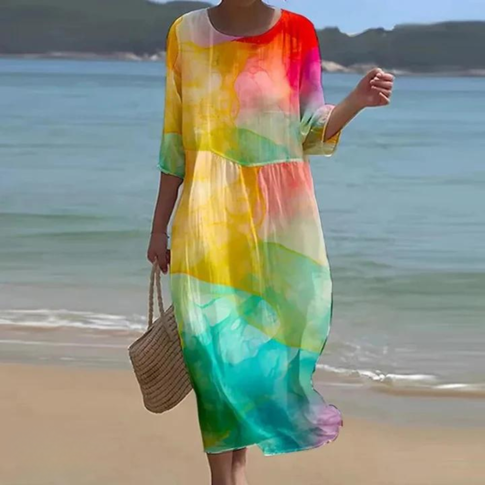 Nataly | Vestido elegante que cubre el vientre