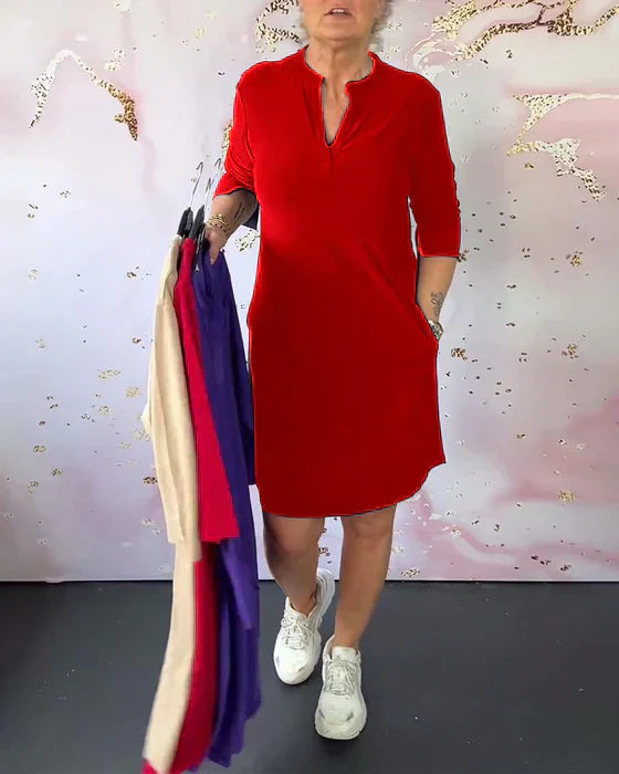 Hanneke | Vestido con cuello en V
