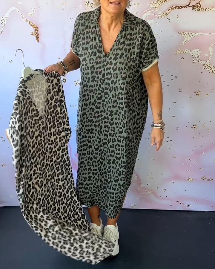 Sonja | Vestido estampado leopardo