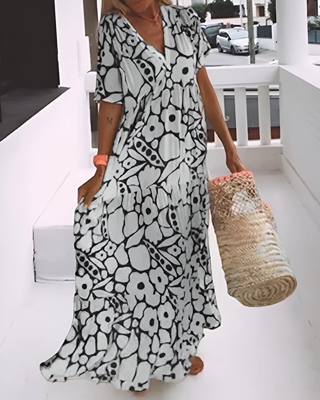 Charlotta - Vestido midi estampado