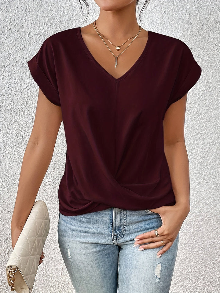 Éloïse | Camiseta informal con cuello en forma de corazón