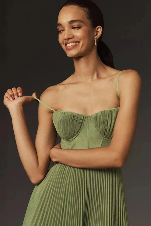 ISABELLA | ELEGANTE VESTIDO MIDI PLISADO