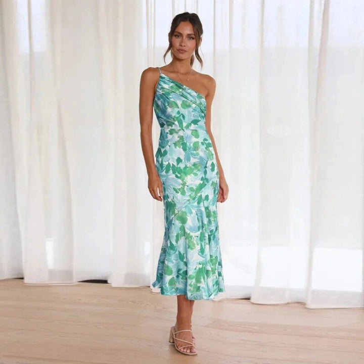 Sienna | Vestido maxi floral asimétrico