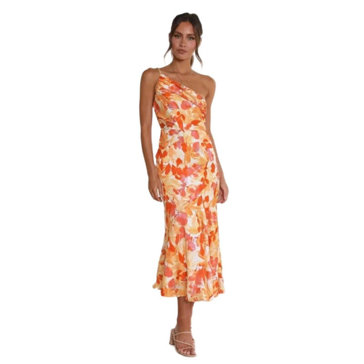 Sienna | Vestido maxi floral asimétrico