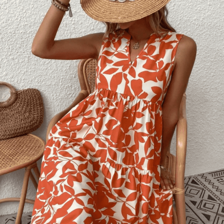 Nora | Vestido midi sin mangas