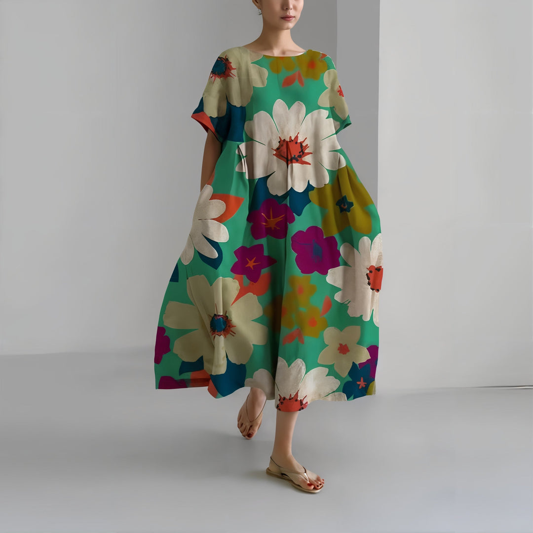 Amelia | Vestido maxi floral informal
