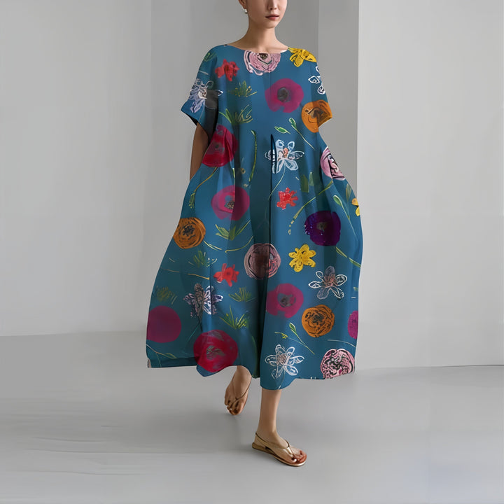 Amelia | Vestido maxi floral informal