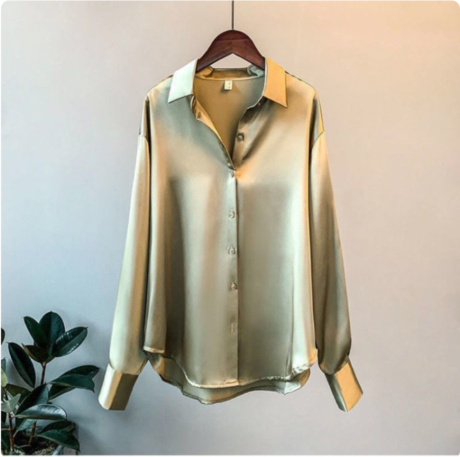 Sandra - Camisa de raso suave