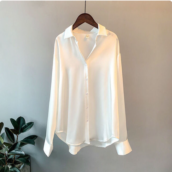 Sandra - Camisa de raso suave