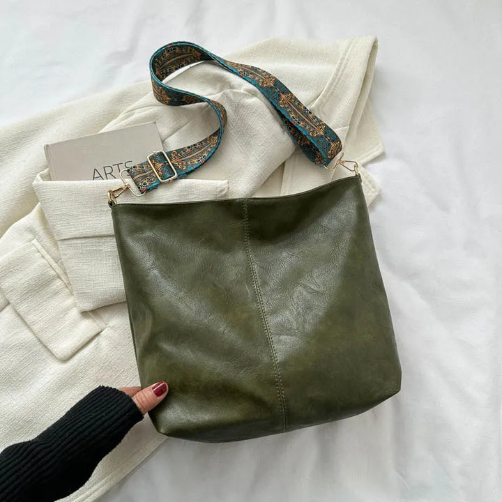 Chelsey | Bolso de hombro de cuero vintage