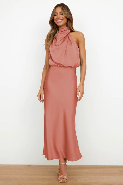 Scarlet | Glamoroso vestido midi con hombros descubiertos