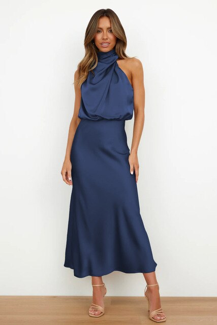 Scarlet | Glamoroso vestido midi con hombros descubiertos