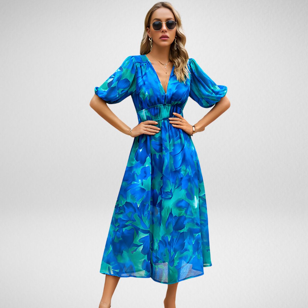 Elena | Dres encantadora con cuello en V