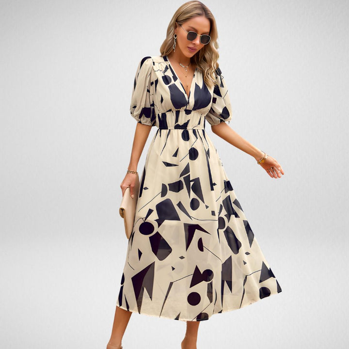 Elena | Dres encantadora con cuello en V