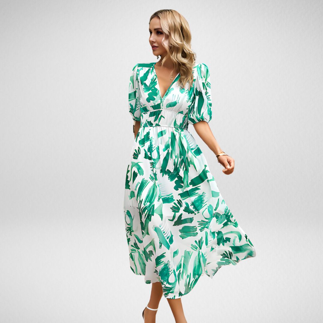 Elena | Dres encantadora con cuello en V