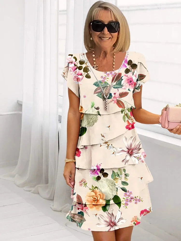 Émilie | Vestido largo floral elegante