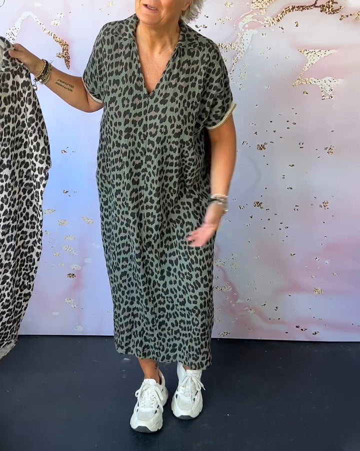 Sonja | Vestido estampado leopardo