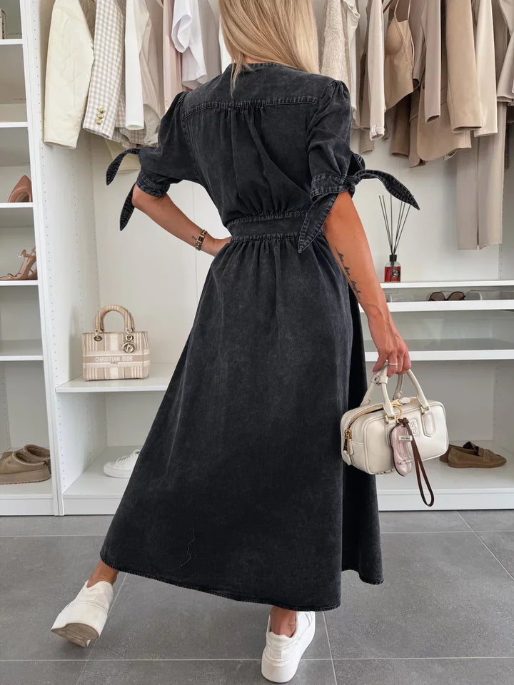 Ivanka | Vestido vaquero brillante