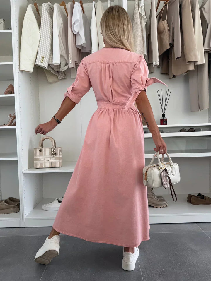 Ivanka | Vestido vaquero brillante