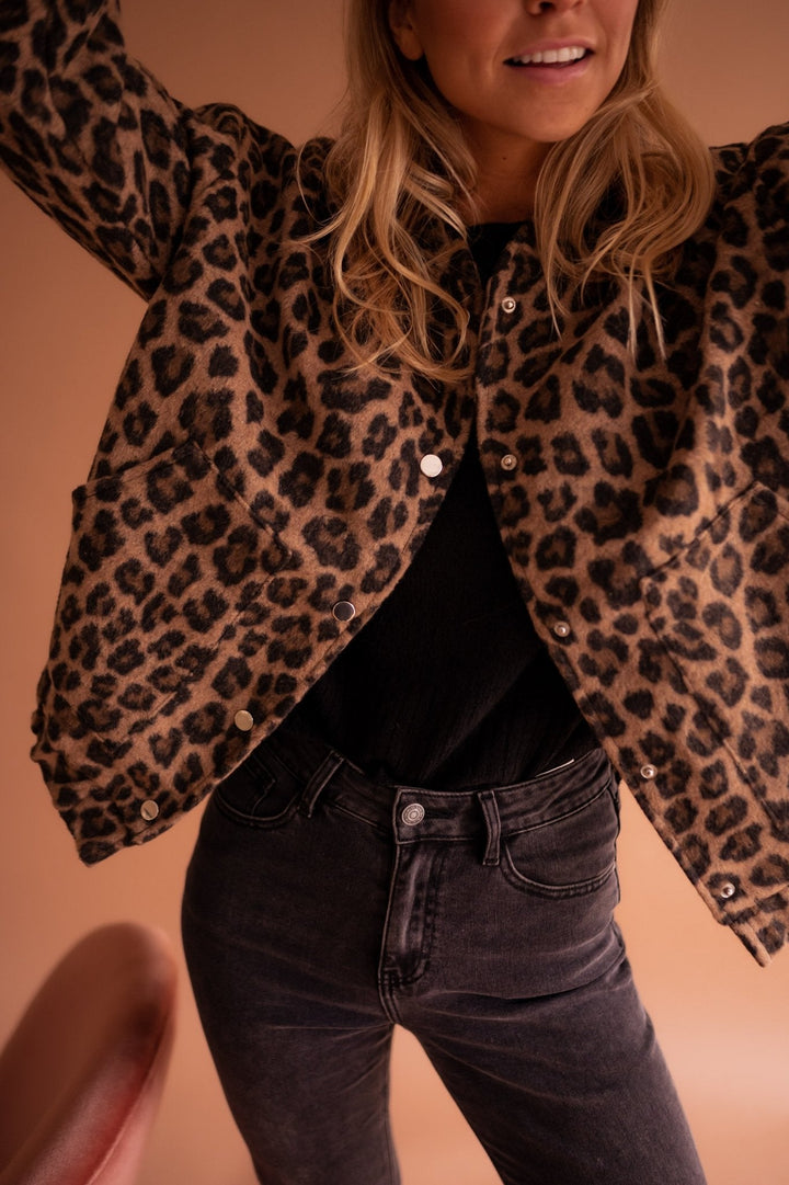 Rita | Chaqueta de leopardo de moda