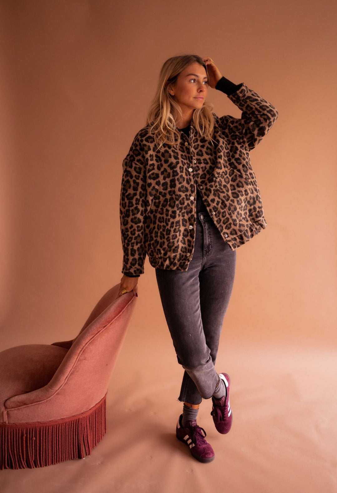 Rita | Chaqueta de leopardo de moda