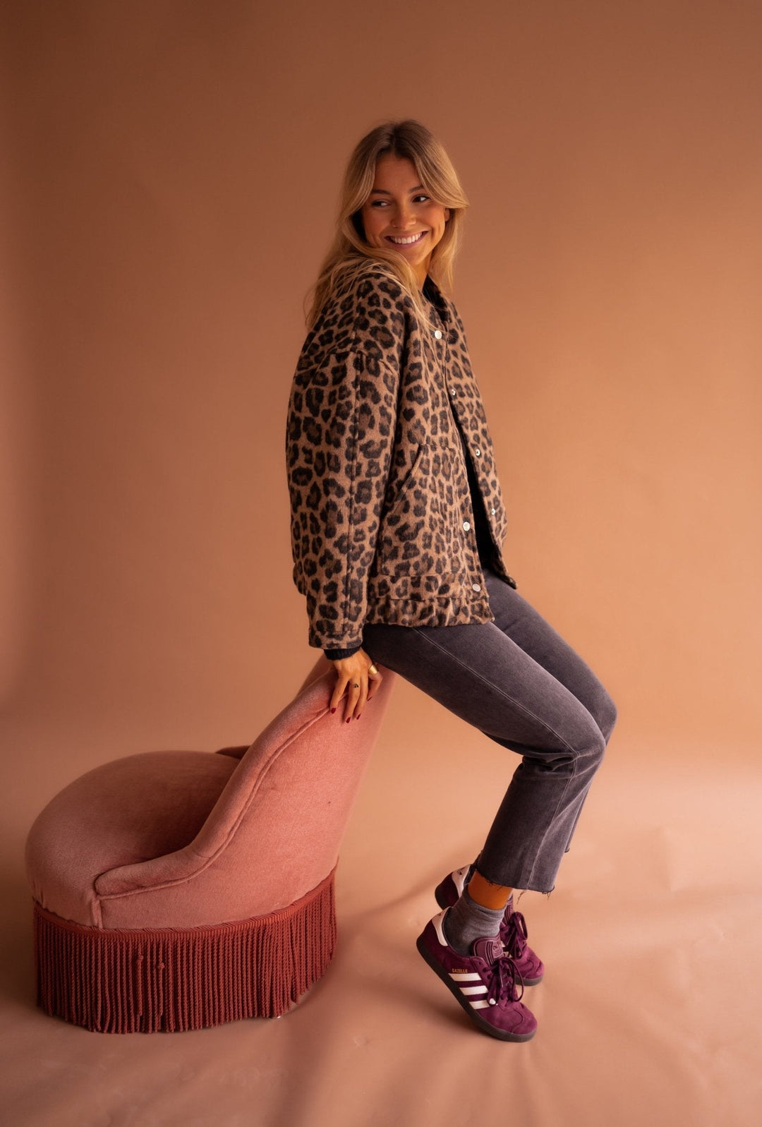Rita | Chaqueta de leopardo de moda