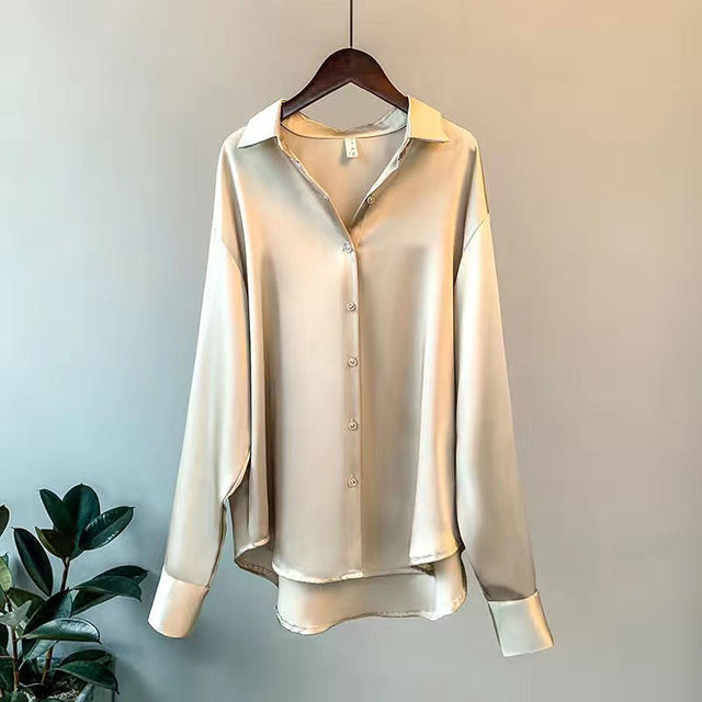 Sandra - Camisa de raso suave