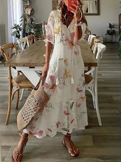 Dianna | Vestido bohemio que cubre el abdomen